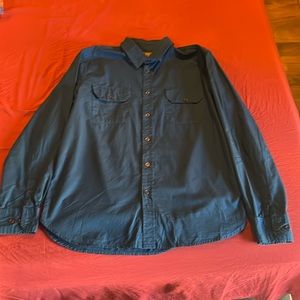 Loser Machine Company Button Up Blue Shirt